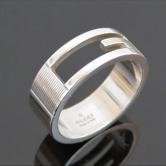 Gucci Silver Band Ring - Picture 1 of 7